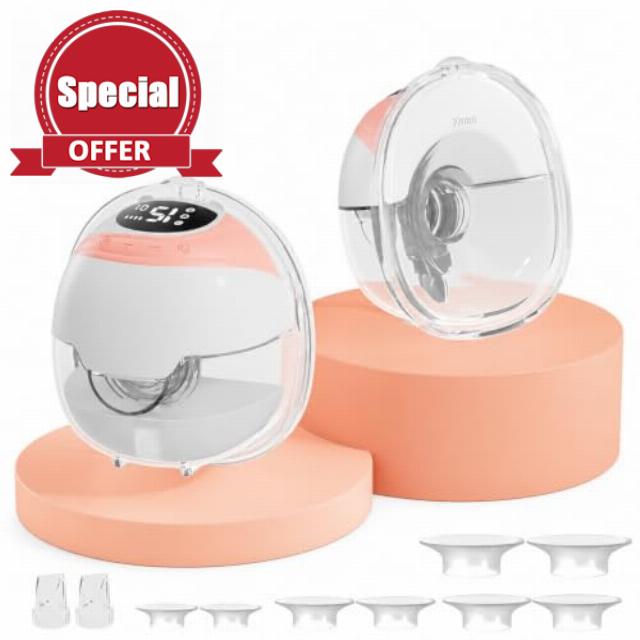 Wearable Electric Breast Pump 2-Pack