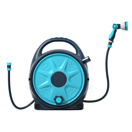 Portable Hose Reel with 50 FT 1/2" Garden Hose