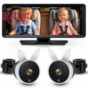 Babyvue BV3 MAX Dual Baby Car Camera Monitor