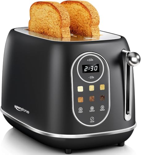 Retro Wide Slot Stainless Steel Toaster with 6 Browning Levels