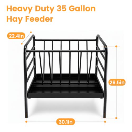 Waste-Reducing Livestock Hay Rack for Mini Horses