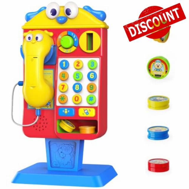 Musical Telephone Booth Toys for 1