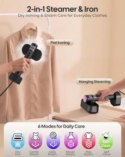 No-Leak Portable Steamer with Ceramic Heat Panel
