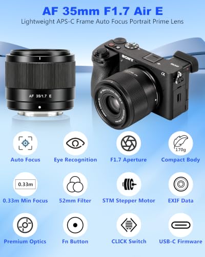 Compatible with Sony Mirrorless Cameras ZV-E10 II ZV-E10 a6700 a6600 a6400 FX3