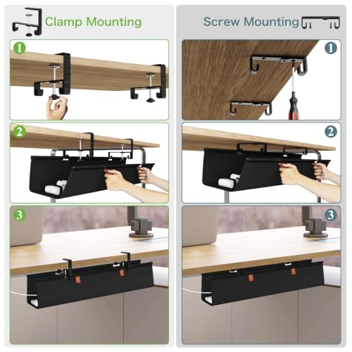 30 inch Cord Management Adjustable Clamp/Screw Mount