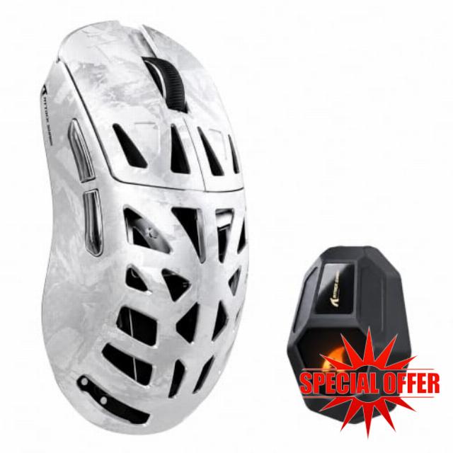 ATTACK SHARK RS6 Ultra Carbon Fiber 8K Wireless Gaming Mouse