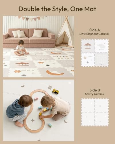 Double-sided styles Non-Toxic for Babies & Toddlers