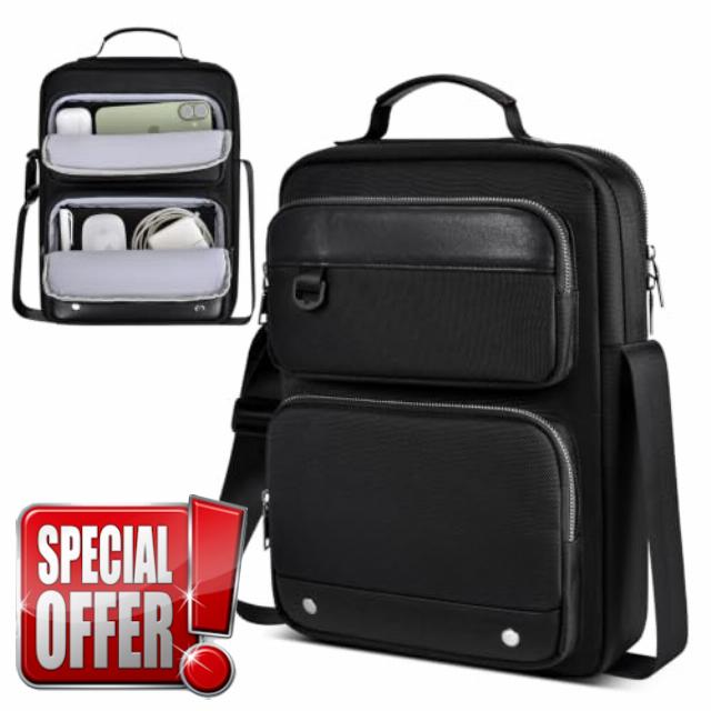 11-13 inch iPad Carrying Bag Tablet Sleeve Case with Accessory Pockets                                                          Fits 2026 iPad Pro 13 M5 M4 & iPad Air M4 with Magic Keyboard