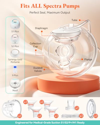 24mm Not Original Spectra Breast Pump Replacement Accessories