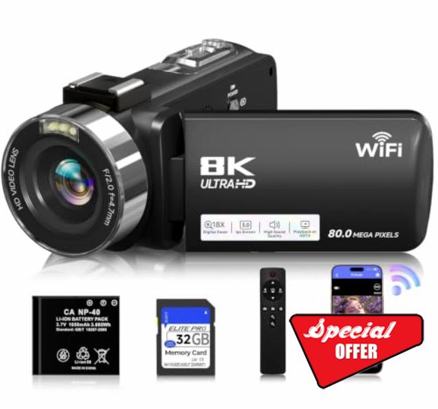 8K Video Camera Camcorder