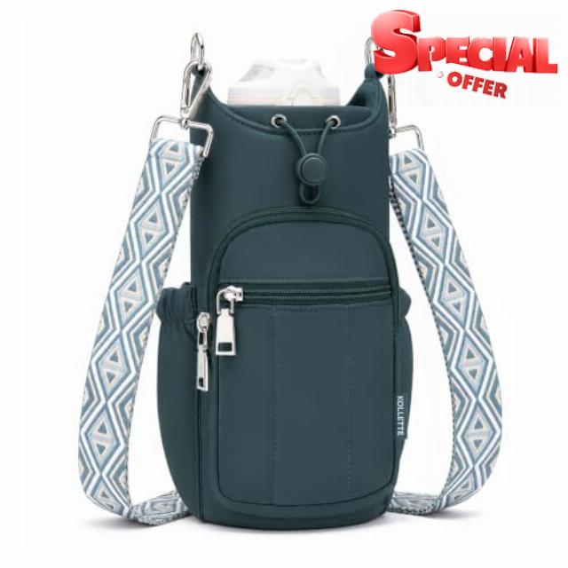 Crossbody Water Bottle Holder Bag for Women
