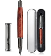 atokiss Stainless Steel Rollerball Pen with Silver Gift Box, 0.5mm | 48g Weighted Signature Pen W...