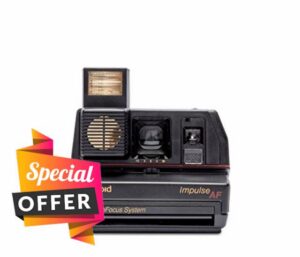 Polaroid Impulse AF Instant Camera | Sonar Autofocus | Built-In Flash | Self-Timer | 600 Film (Renewed)