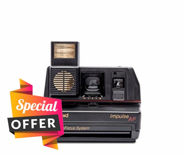 Polaroid Impulse AF Instant Camera | Sonar Autofocus | Built-In Flash | Self-Timer | 600 Film (Renewed)