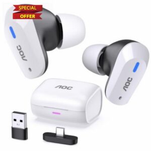AOC Wireless Gaming Earbuds for PS5 PC Switch