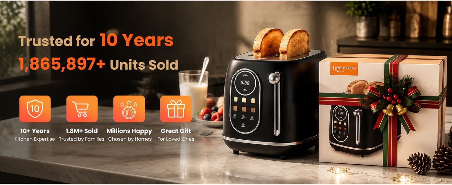 TouchScreen Toaster 2 Slice Wide Slot