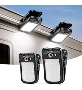 LUHLEE Clip-On RV Solar Lights – 800LM RV Bumper Cap Light with Digital Display, No-Drill Exterio...