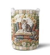 YDTOADDIT Quilted Laundry Basket with Handles, Collapsible Laundry Hamper | Tall Laundry Basket, ...