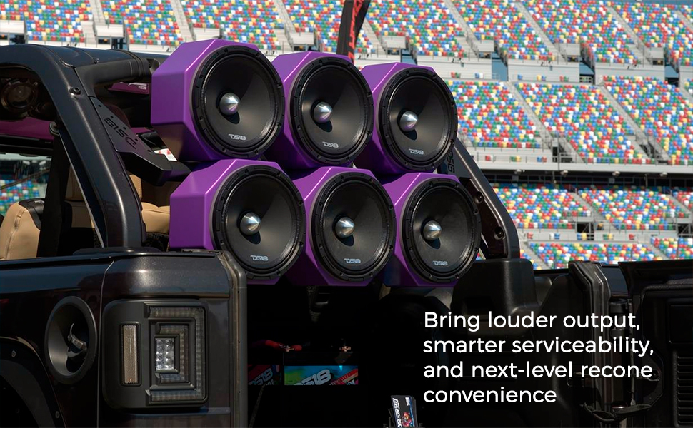 PROJECT360.88B 8" Bullet Midrange Speaker, 600W Max Power, 300W RMS, 8 Ohm