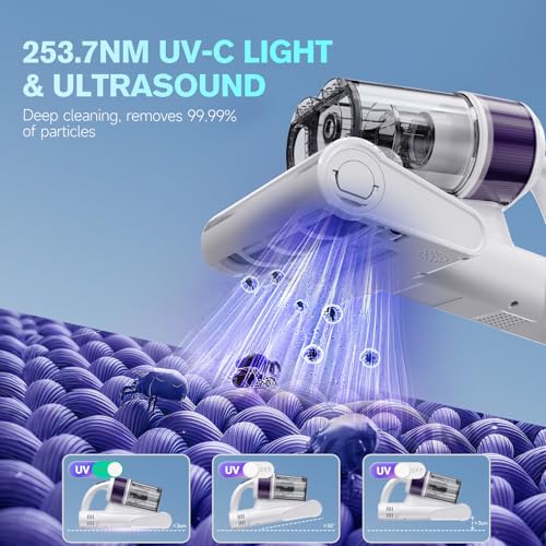 One-Click Dust Removal Handheld Vacuums for Bed