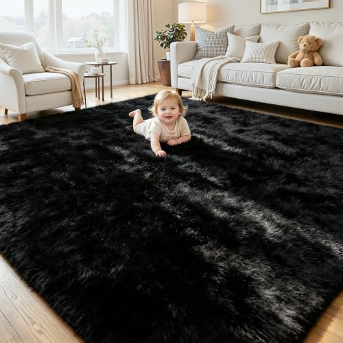 Soft Fluffy Fuzzy Fur Shag Rug Ultra Soft 1.7" Memory Foam & Non-Shedding & Non-Slip Indoor Large Shaggy Carpet for Kids Room