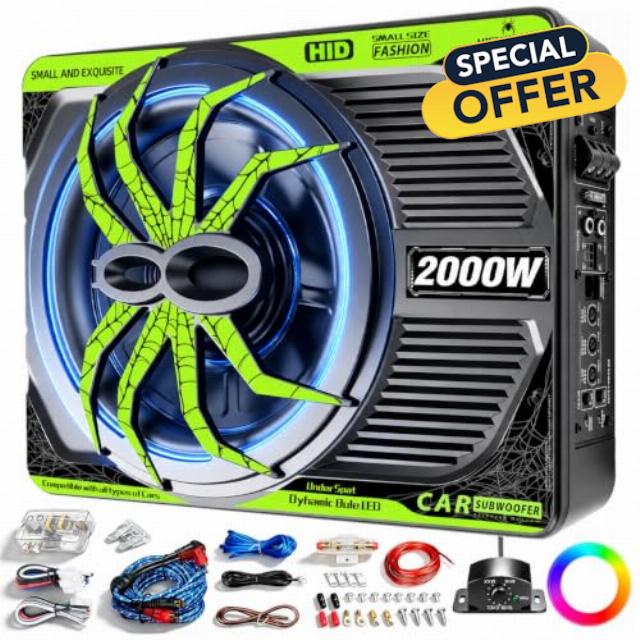 2000W Subwoofer and Amp Package
