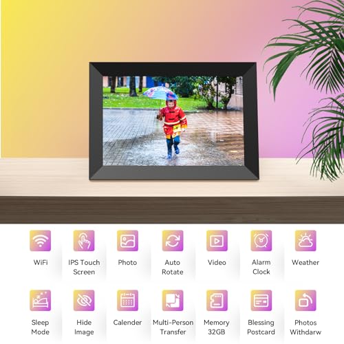 1280x800 HD IPS Touch Screen Cloud Smart Photo Frames