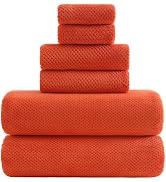 YTYC 29x59 Inch Bath Towels Set of 6 Large, Super Soft Absorbent Lint Free Microfiber Shower Towe...