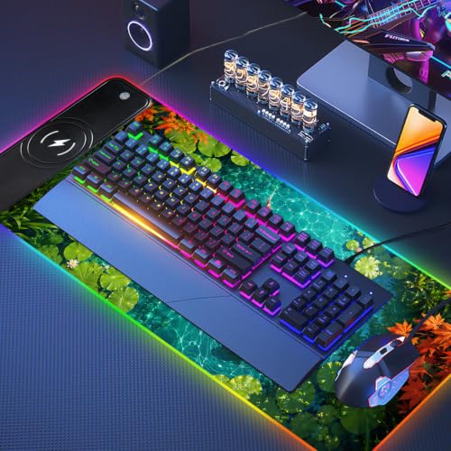 Foldable Phone Stand And RGB Lighting For Gaming Home Office Setups