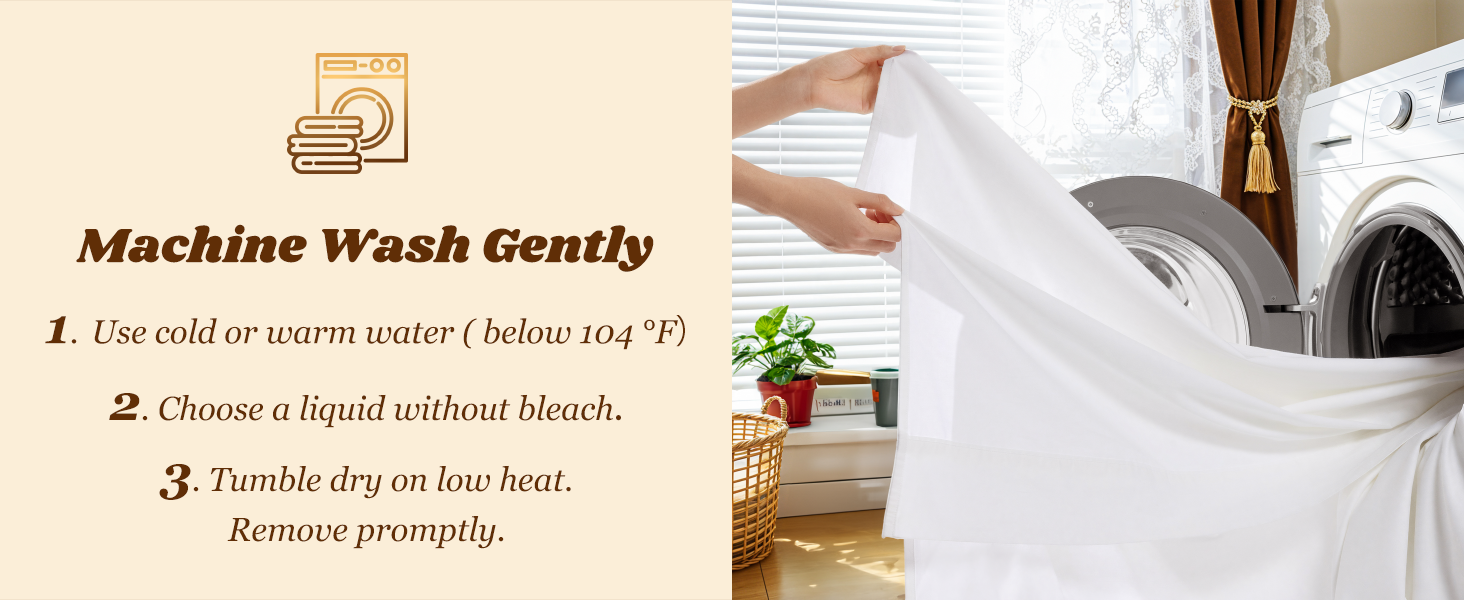 washable coton sheet set