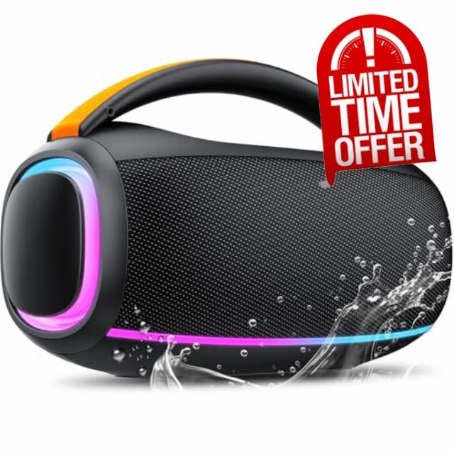Speakers Bluetooth Wireless: 80w Loud Speaker with Bass