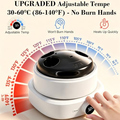 Heated Acrylic Dip Powder Nail Remover Soak off Bowl for Home Solon Use