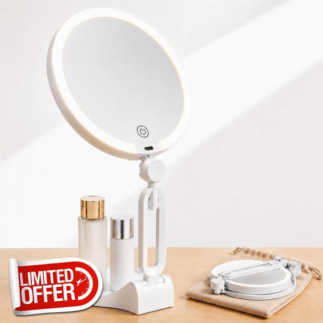 Magnifying Mirror with Light