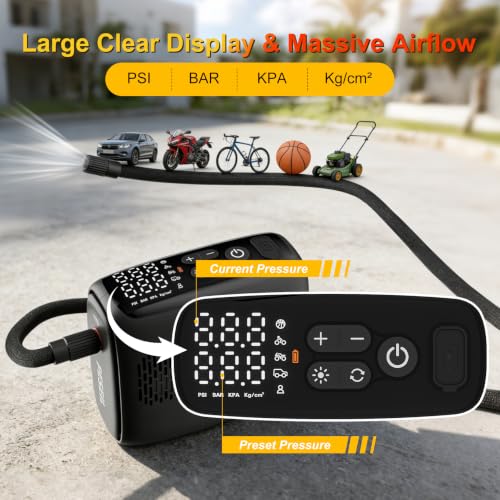 Cordless Pump for Car Bike Motorcycle Ball