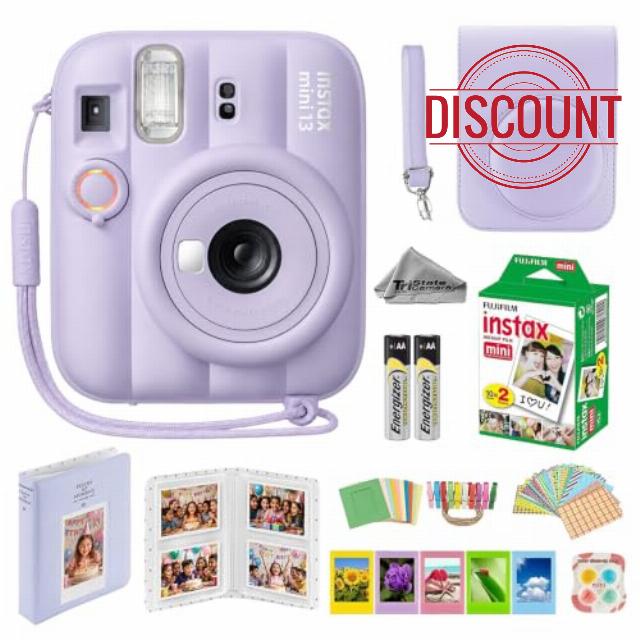 Fujifilm Instax Mini 13 Purple Instant Camera with 20-Sheet Film Set                                                          Includes Instax Mini 13 camera