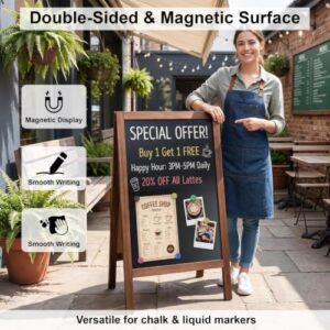 Wooden Chalk Board Easel Sign Outdoor