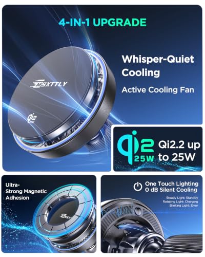 Car Vent Charger Smart Cooling Fan
