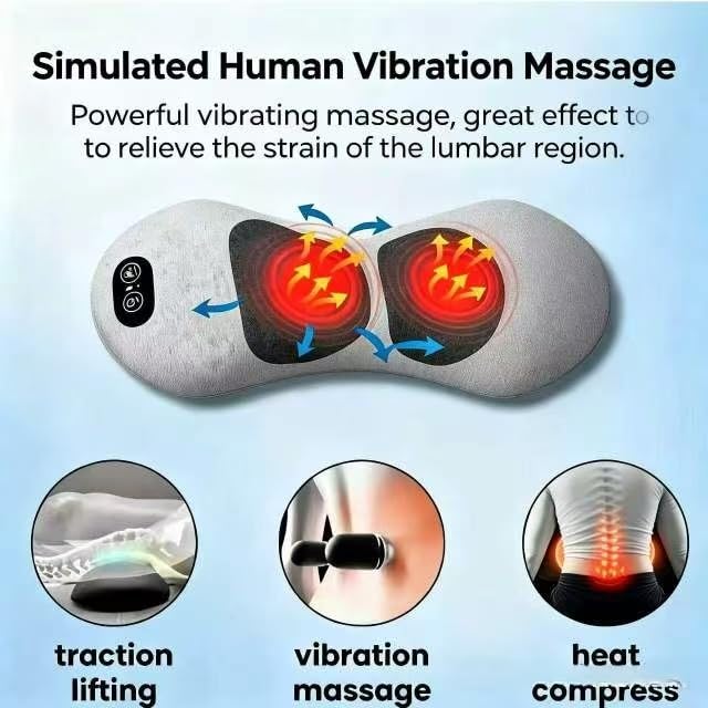 Ergonomic Waist Cushion for Home Office Car Bed Travel