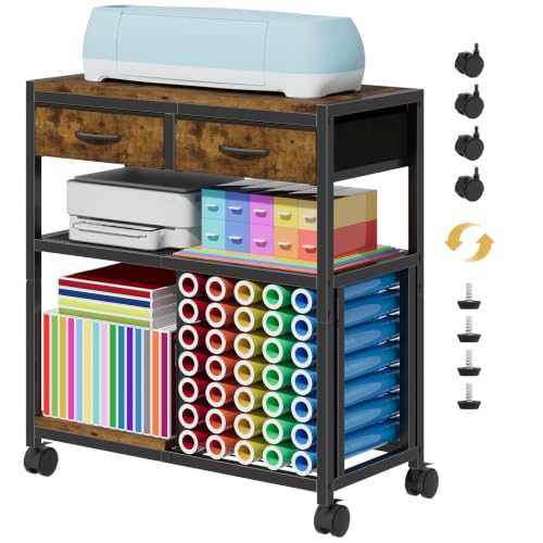 Craft Organizer and Storage Stand Compatible with 35 Vinyl Roll Holders