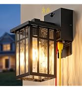 BesLowe Outdoor Wall Light Fixtures, Exterior Waterproof Porch Wall Lanterns, Matte Black Wall Sc...