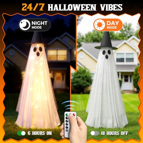 Spooky Ghost Decor for Porch Yard Patio Law