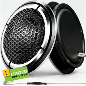 1 Inch Car Tweeters 240W Silk Dome Super Tweeters with Neodymium Magnet                                                          Built-in Crossover & Bass Blocker