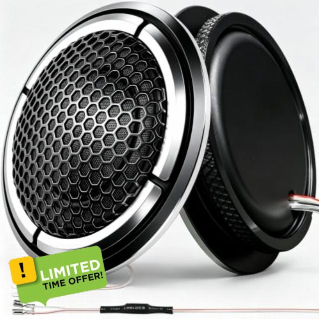1 Inch Car Tweeters 240W Silk Dome Super Tweeters with Neodymium Magnet                                                          Built-in Crossover & Bass Blocker