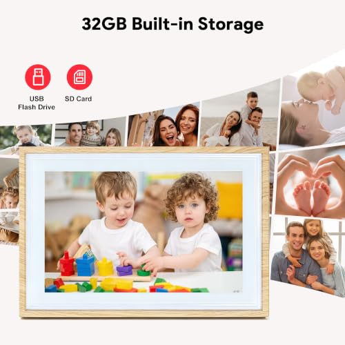 32GB Share photos & videos instantly via free Frameo app