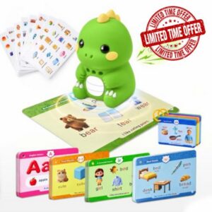 Electronic Early Development Toys Dinosaur Flash Cards -Hooked On Phonics                                                          Toddler Toys dinosaur toys for kids 3-5 sensory toys for autism baby books phonics flash cards