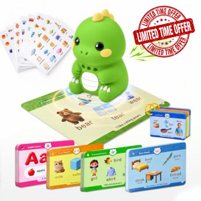 Electronic Early Development Toys Dinosaur Flash Cards -Hooked On Phonics                                                          Toddler Toys dinosaur toys for kids 3-5 sensory toys for autism baby books phonics flash cards