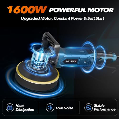 6 Inch/7 Inch 1600W Rotary Car Buffer Polisher Waxer
