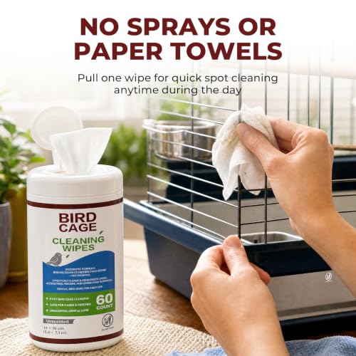 Finches & Small Birds; Quick Wipe-Downs for Cages