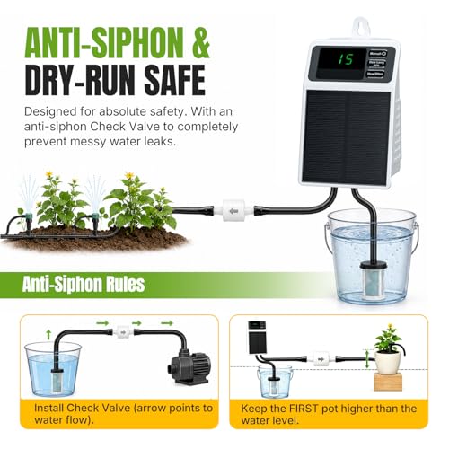 Auto Watering System with Timer & Anti-Siphon