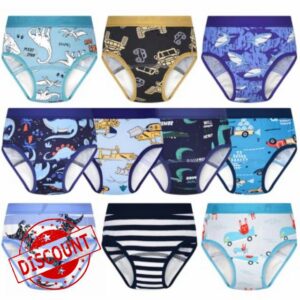 MooMoo Baby Boys' Brief Potty Training Pants 10 Packs Boys Underwear 4T                                                          10 Packs